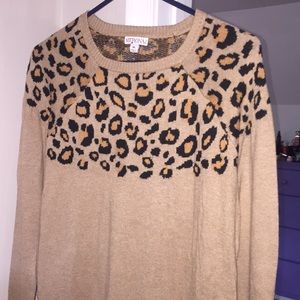 Merona Leopard pullover